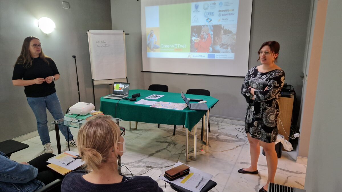 Teachers presenting