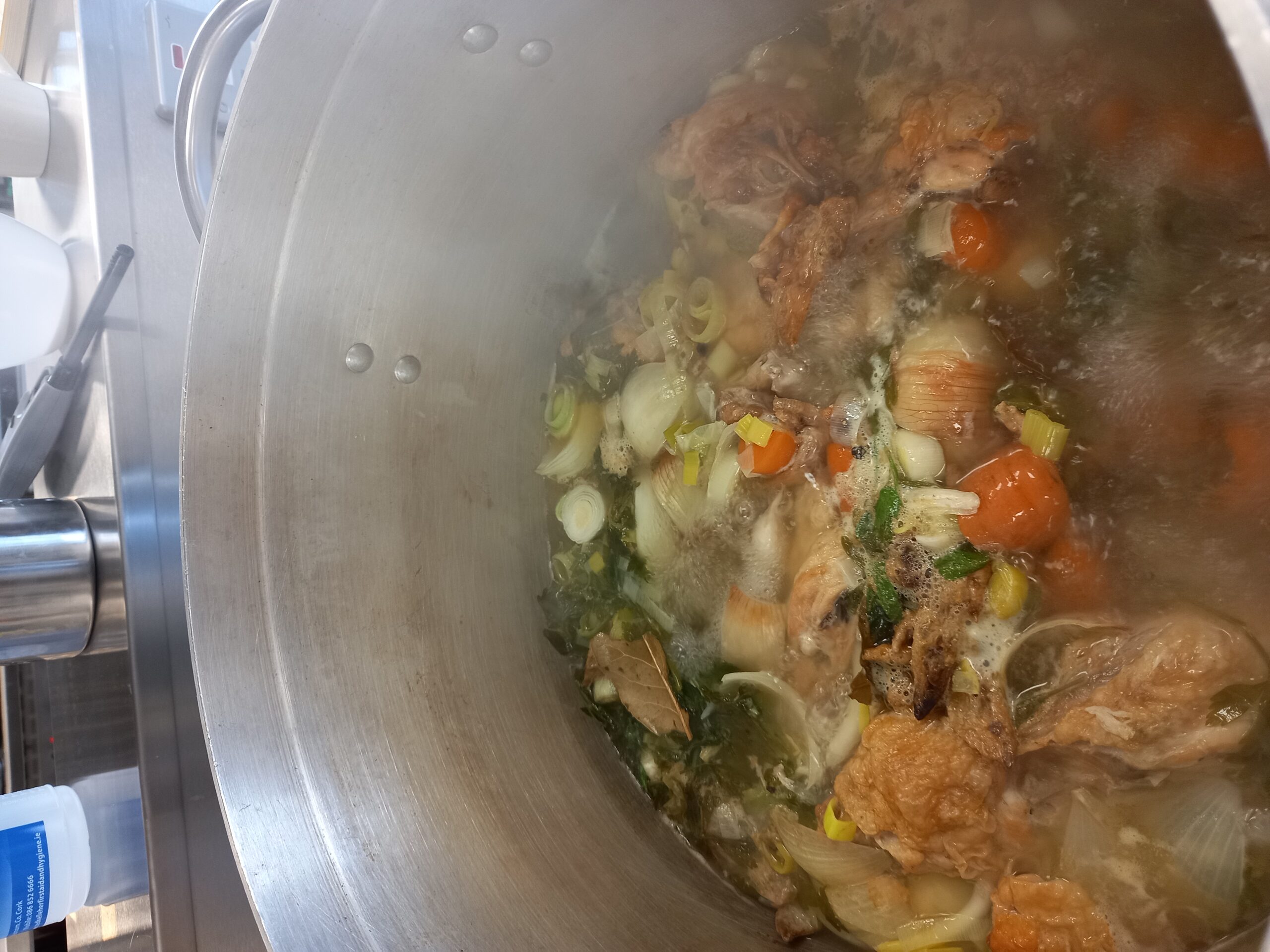 Making broth from scratch