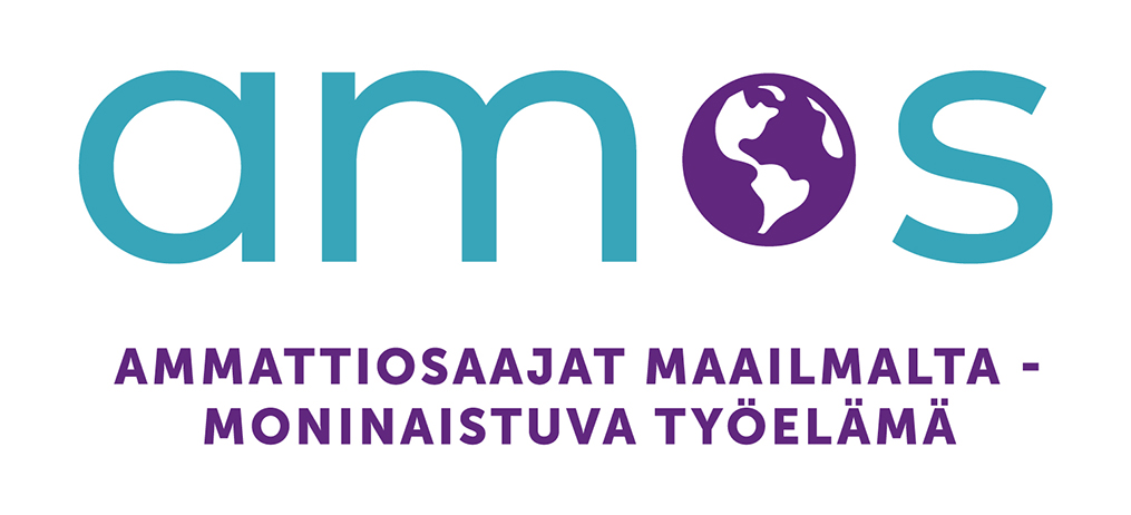 Amos-hankkeen logo.