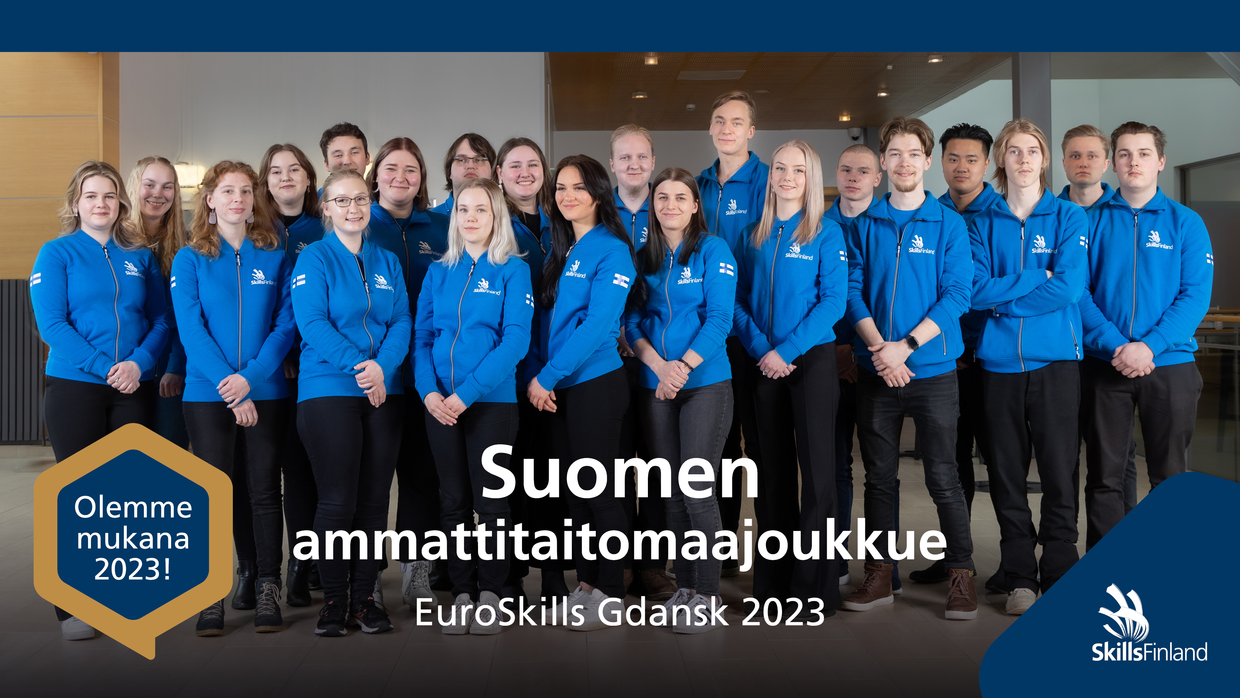 EuroSkills 2023 ammattitaitomaajoukkueen ryhmäkuva
