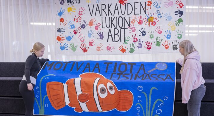 Opiskelijat asettelevat penkkarilakanoita.
