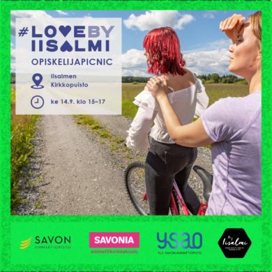 #LovebyIisalmi-opiskelijapicnic Kirkkopuistossa