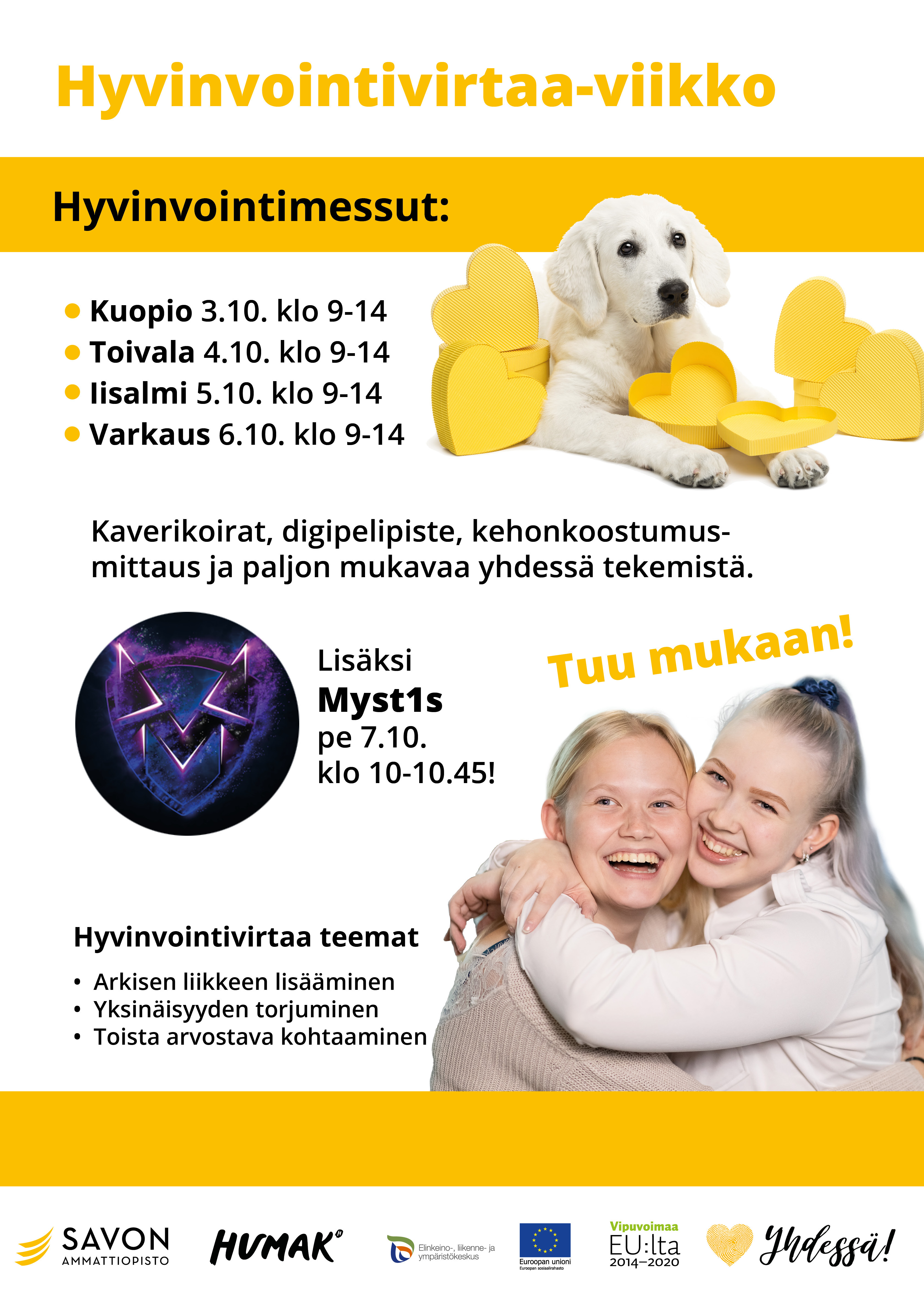 koira ja kaksi tyttöä