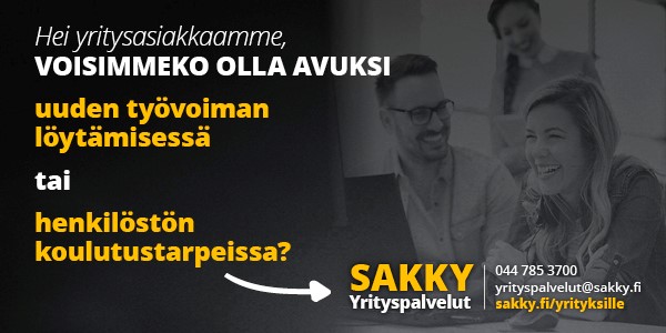 Sakky yrityspalveluiden yhteistiedot ja palvelut