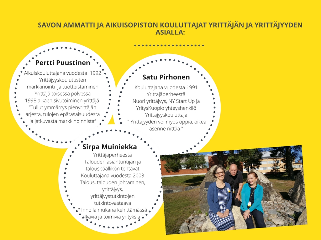 Ideaa ja innostusta yrittäjyyteen Savon ammattiopistossa