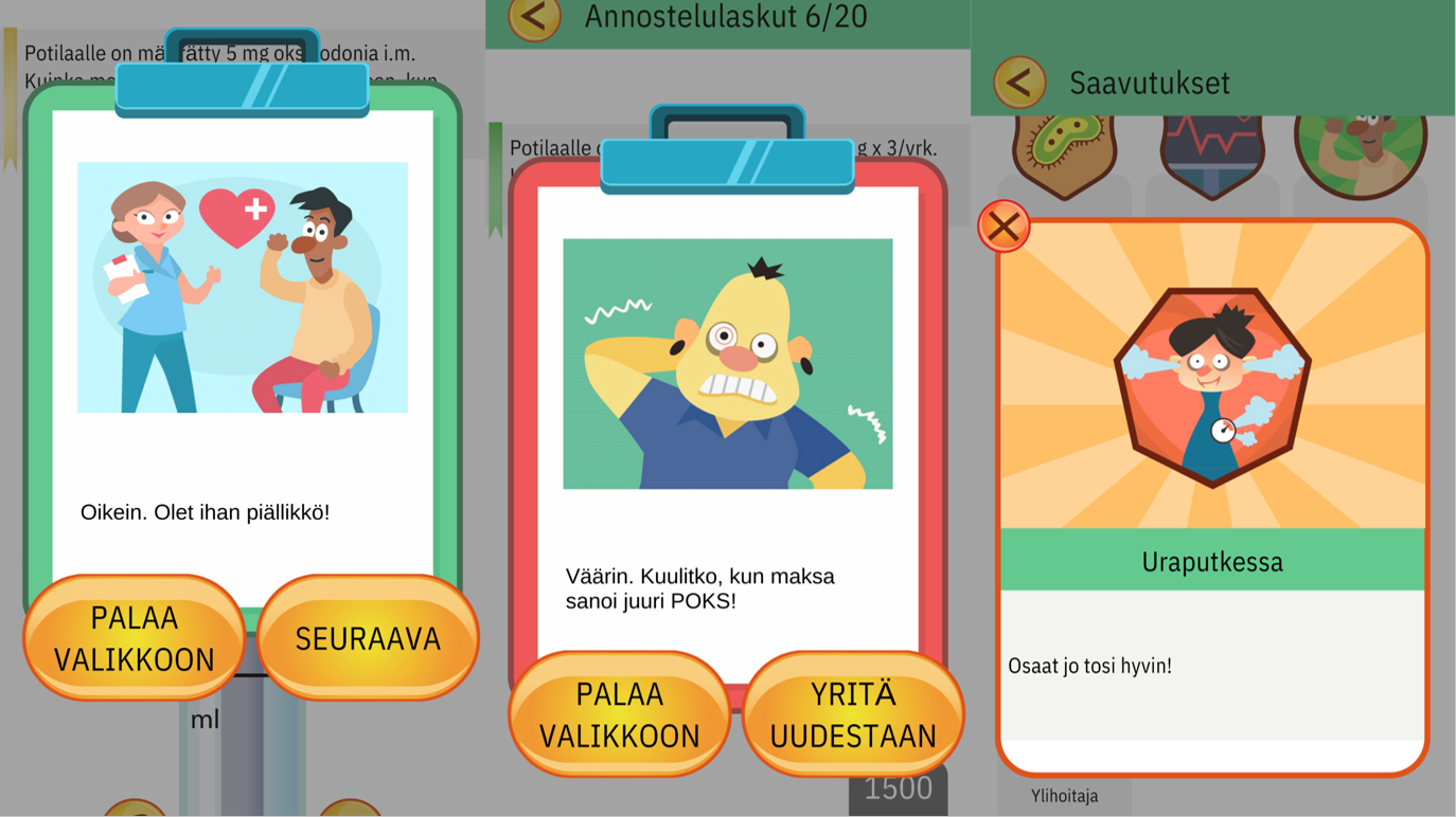 Mobiilipeli valmentaa lääkelaskuissa