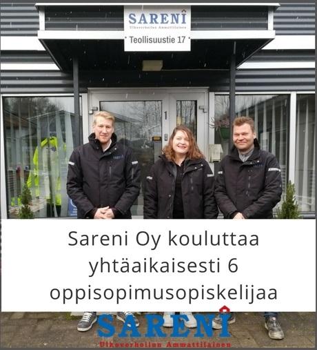 Sareni Oy:lle oppisopimus on tuottava investointi
