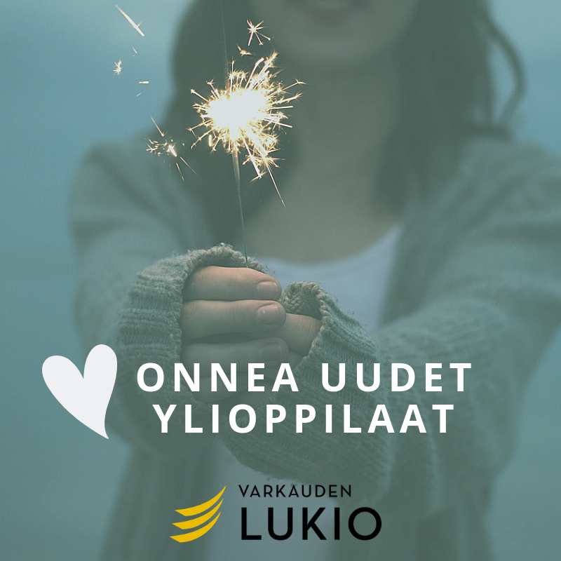 Varkauden lukio syksyn 2018 uudet ylioppilaat