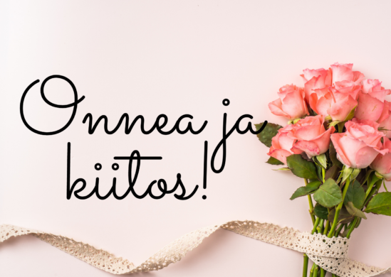 Aika onnitella ja kiittää