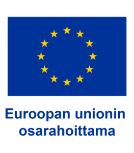 Euroopan unionin osarahoittama -logo, jossa EU:n lippu.