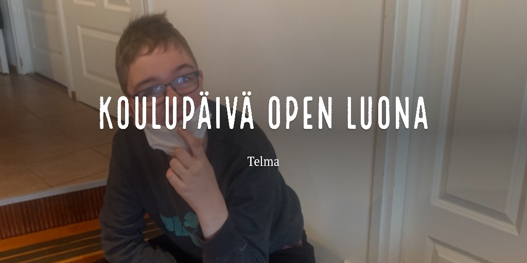Koulupäivä open luona