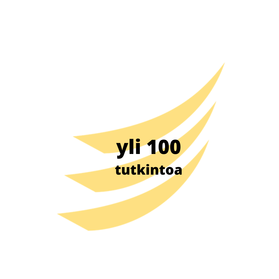 Hipsut ja tekstinä yli 100 tutkintoa.